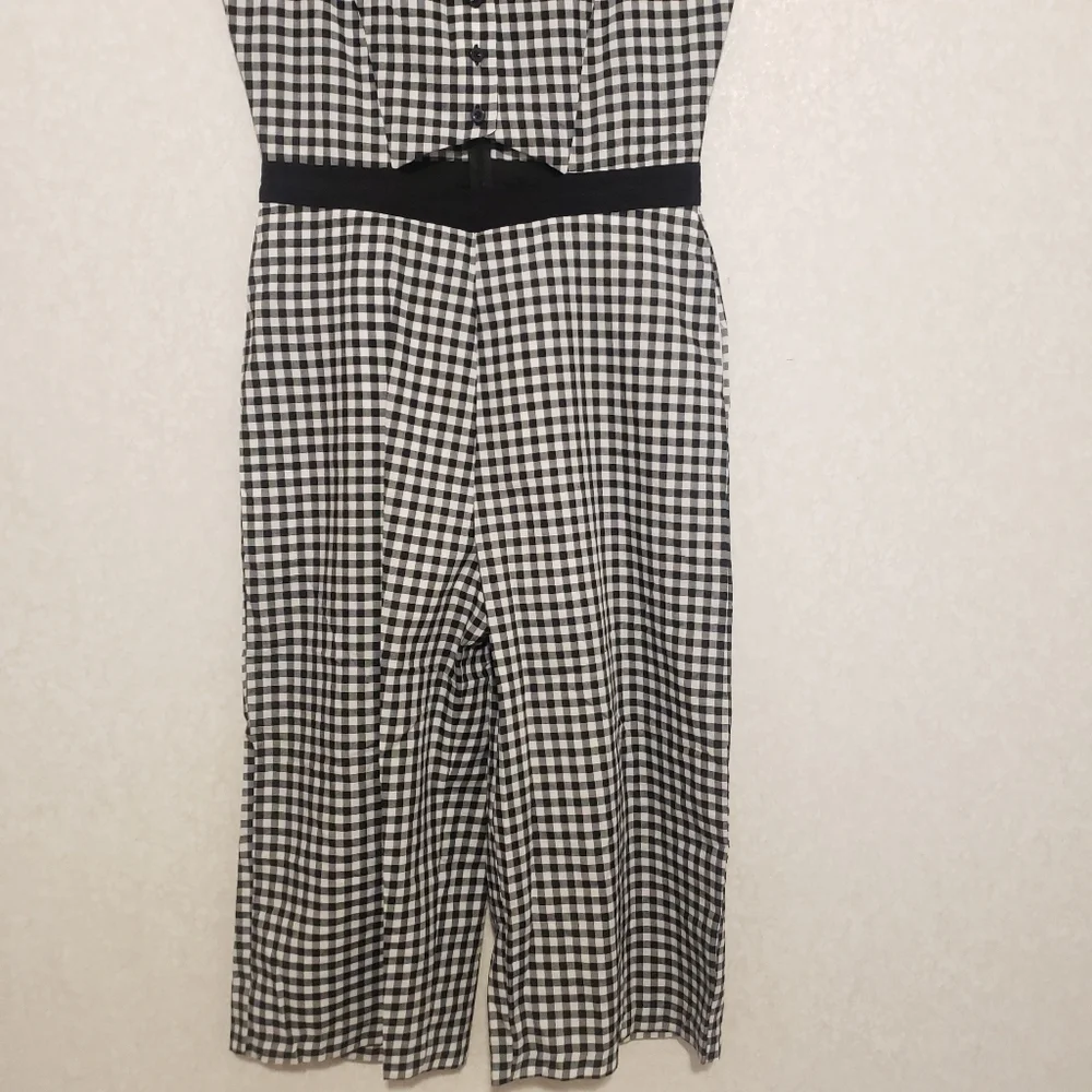 NEW BCBG PLAID JUMPSUIT...SIZE:10 - Picture 5 of 15